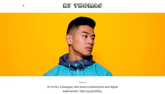 RJ Thomas website template preview