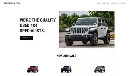 Barchetta website template preview