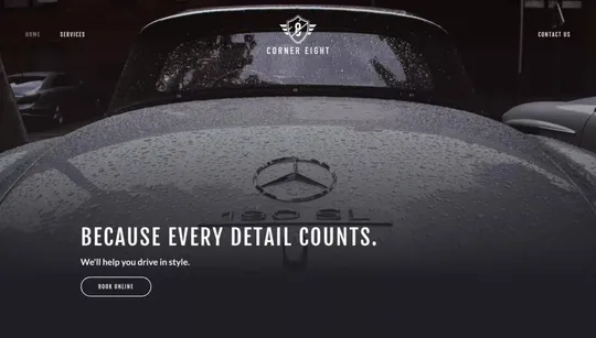 Corner Eight website template preview