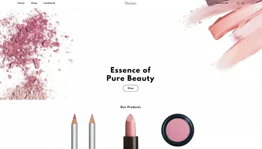 5Senses website template preview