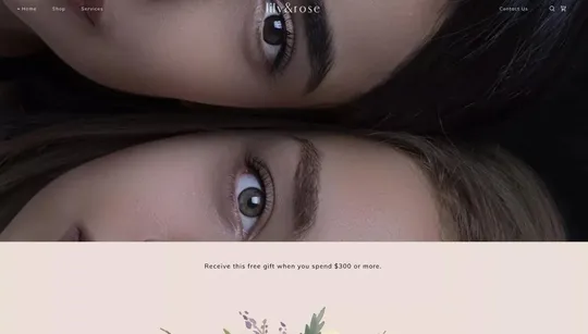 Lily & Rose website template preview