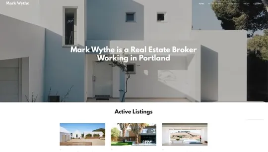 Mark Wythe website template preview