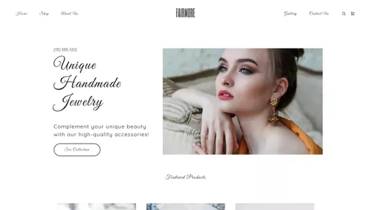 Fairmore website template preview