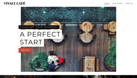 Vivaci website template preview
