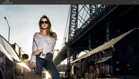 Shady Business website template preview