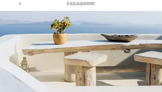 Paramount website template preview