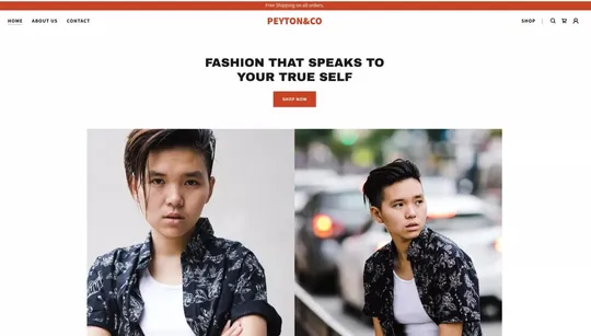 Peyton & Co website template preview