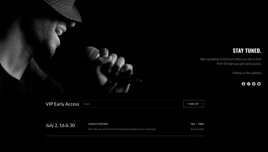 Betel website template preview
