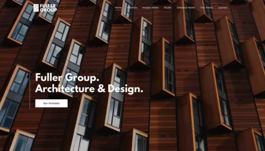 Fuller Group website template preview