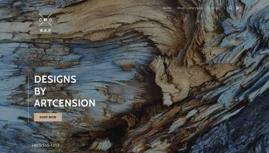 Artscension website template preview