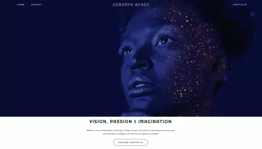 Creative Spark website template preview