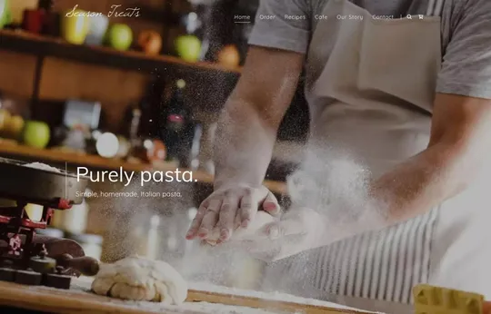 Season Treat website template preview