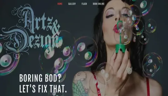 Artz & Design website template preview