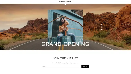 Marcus Lyte website template preview