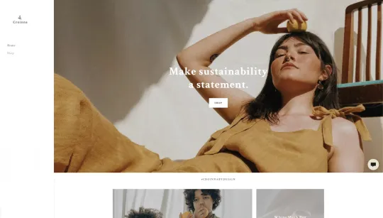 Croinna website template preview