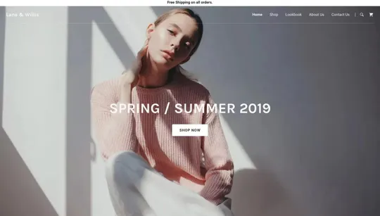 Lane & Willis website template preview