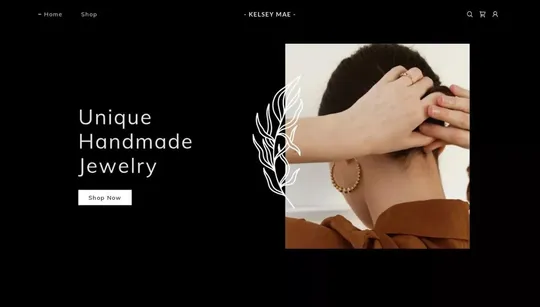 Beguile (dark) website template preview