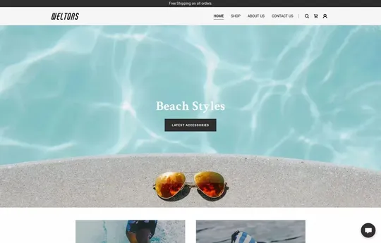 Factory (light) website template preview
