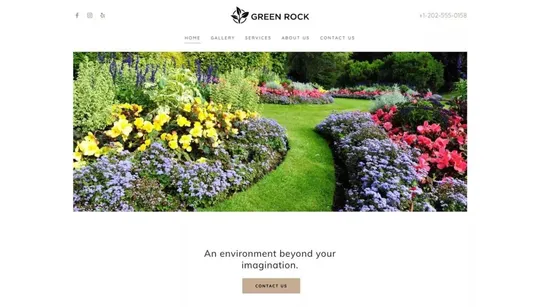 Green Rock website template preview
