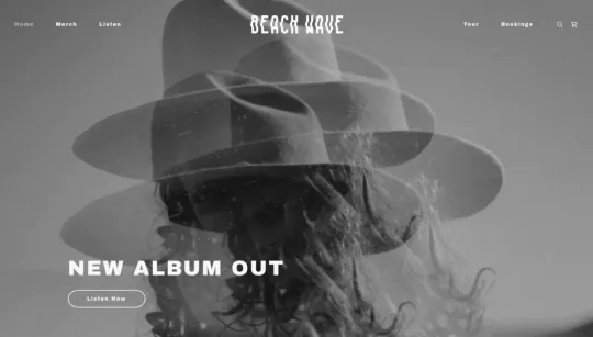 Beach Wave website template preview