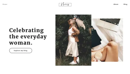 Nines website template preview