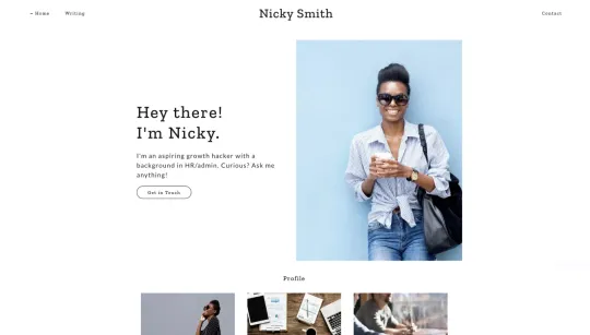 Nicky Smith website template preview