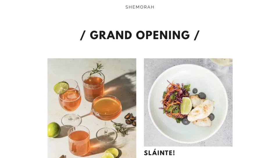 Shemorah website template preview