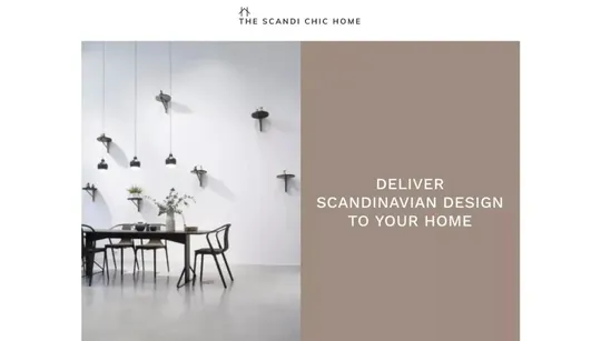 Scandi Chic Home website template preview