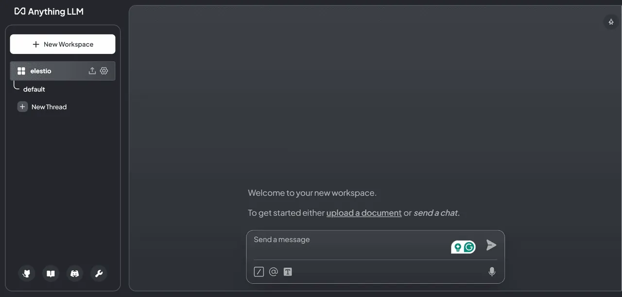 AnythingLLM interface