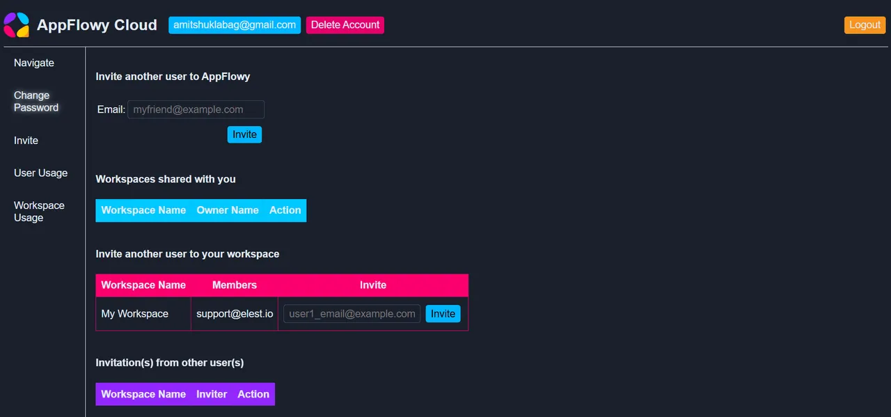 AppFlowy interface