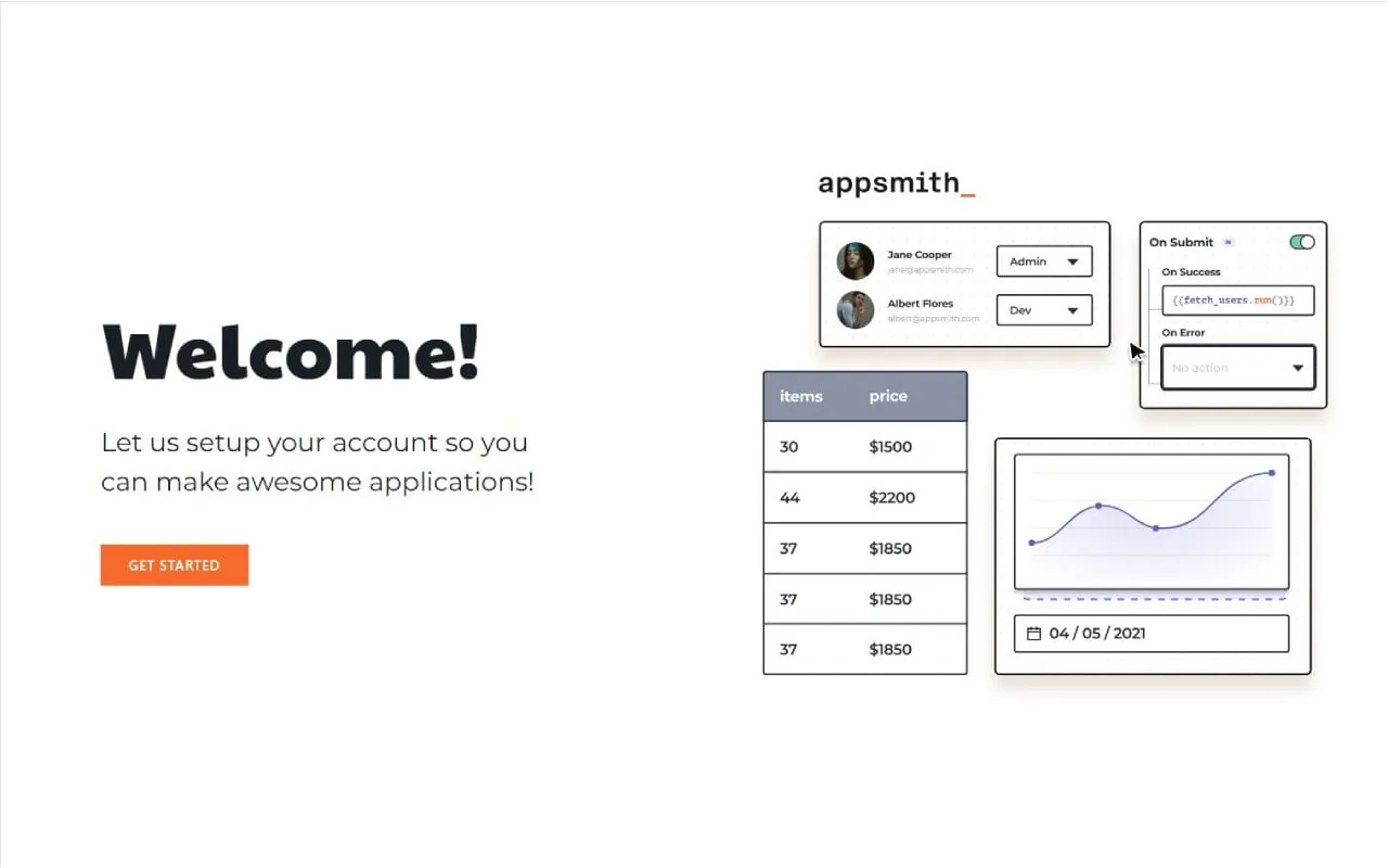 Appsmith interface
