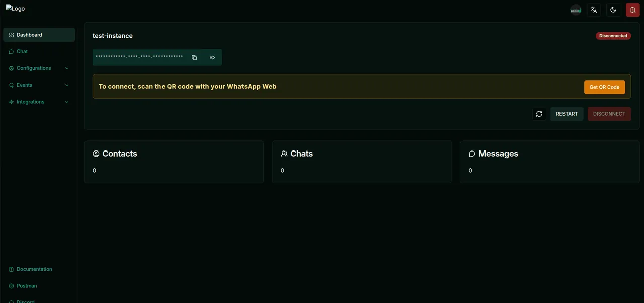 Evolution API interface