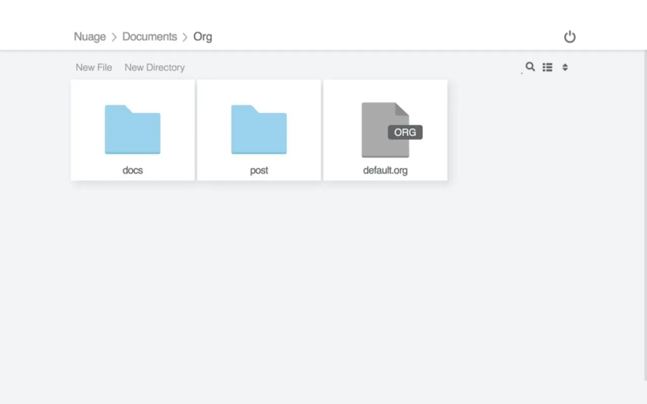 Filestash interface