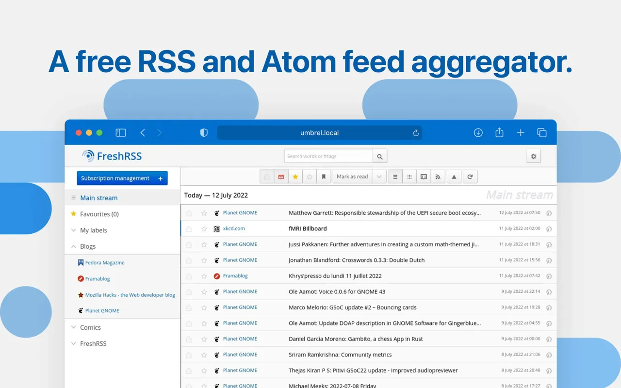 FreshRSS screenshot 2