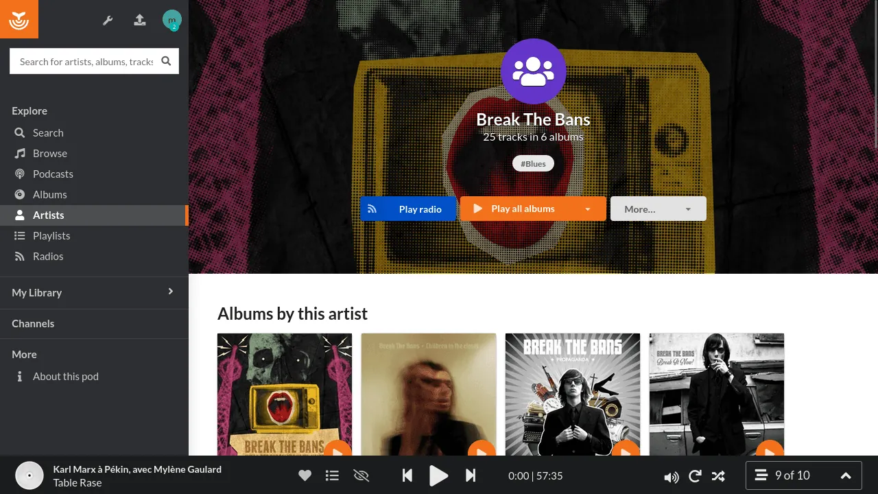 Funkwhale screenshot 2