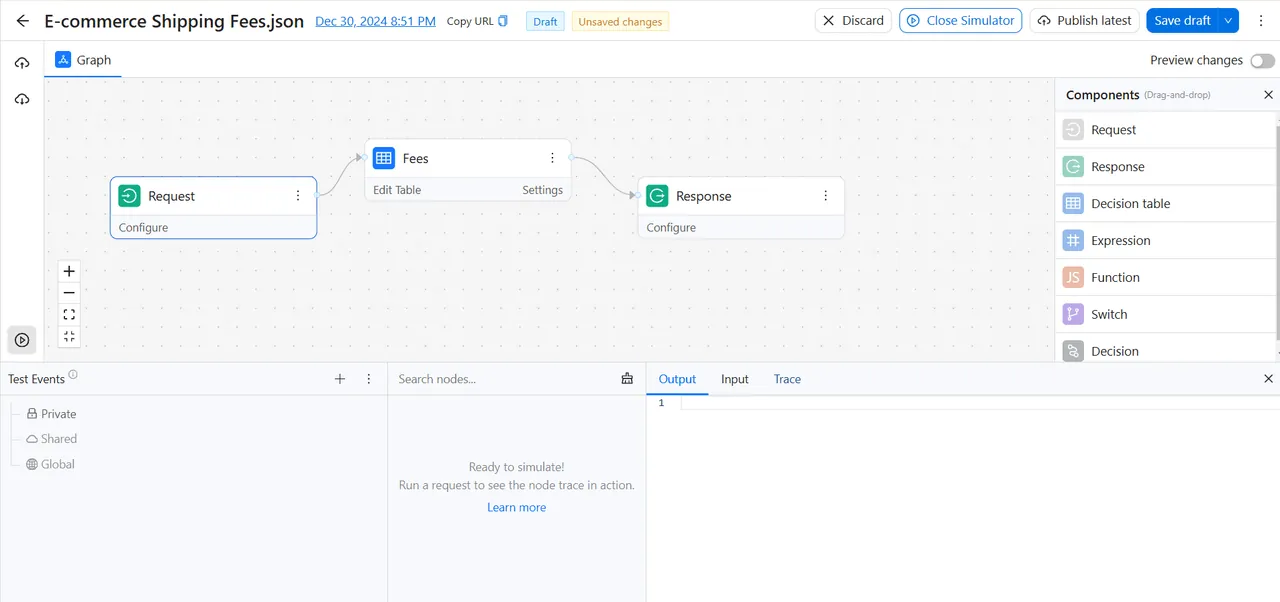 GoRules interface