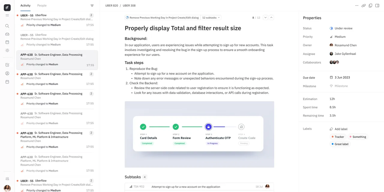 Huly interface