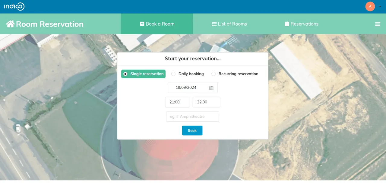 Indico screenshot 2