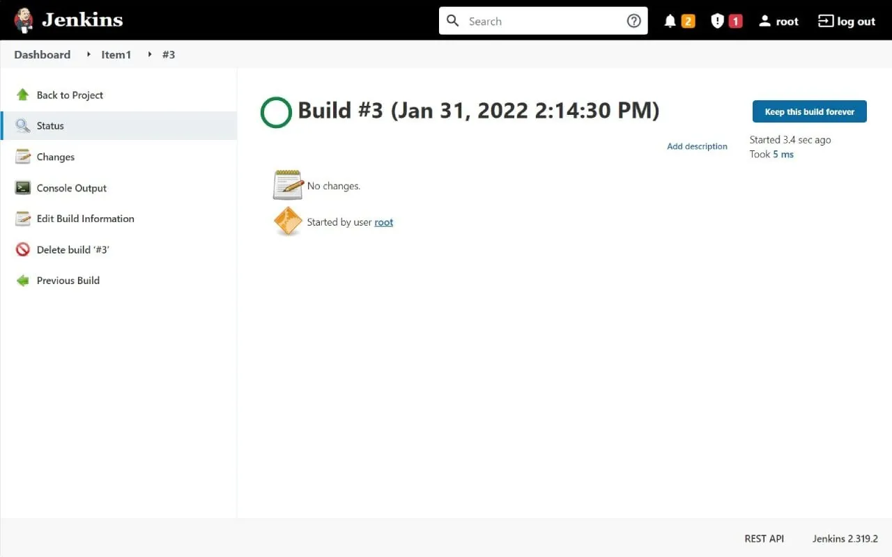 Jenkins screenshot 2