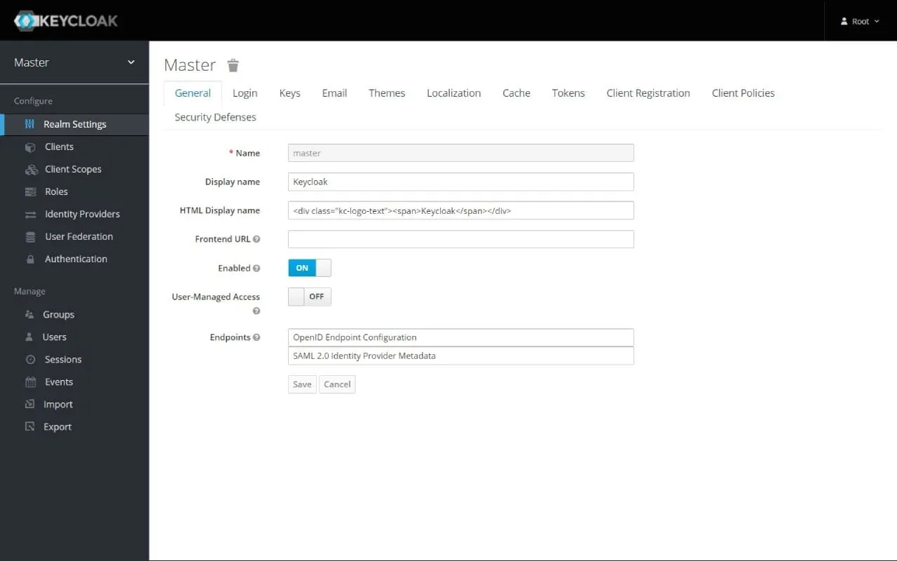 Keycloak screenshot 2