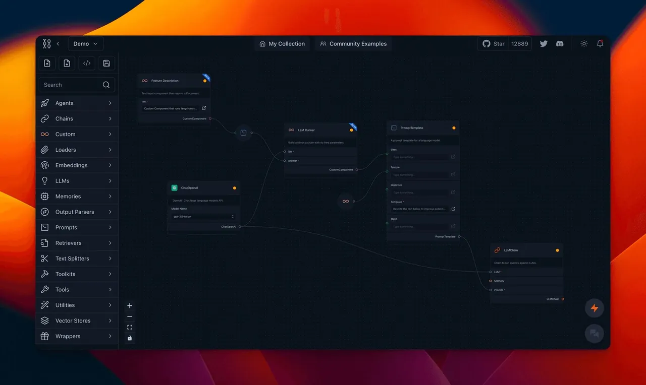Langflow screenshot 2