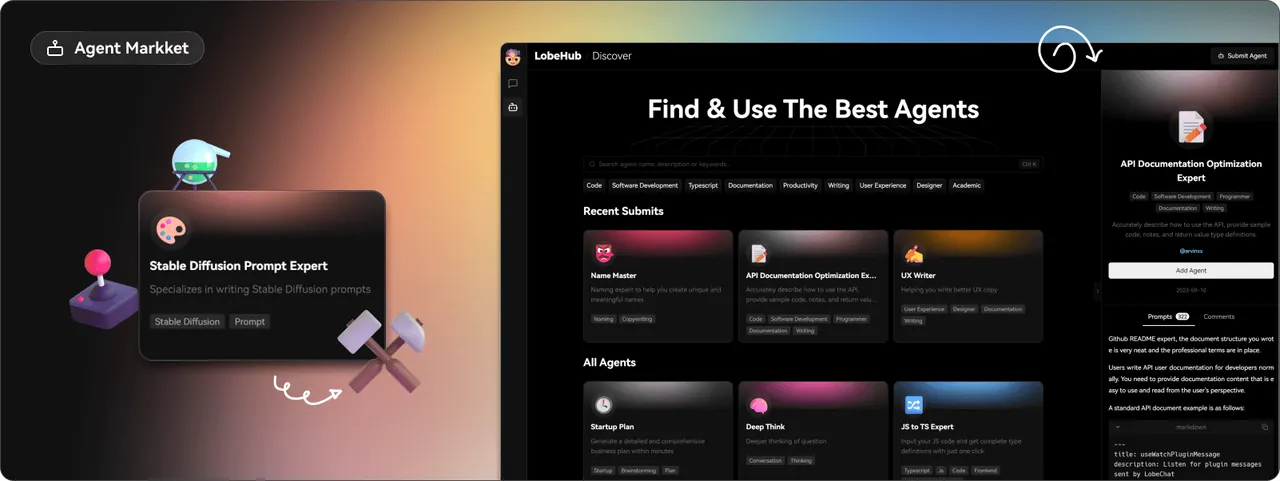 LobeChat interface