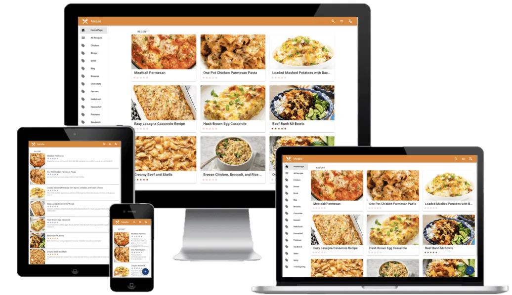 Mealie interface
