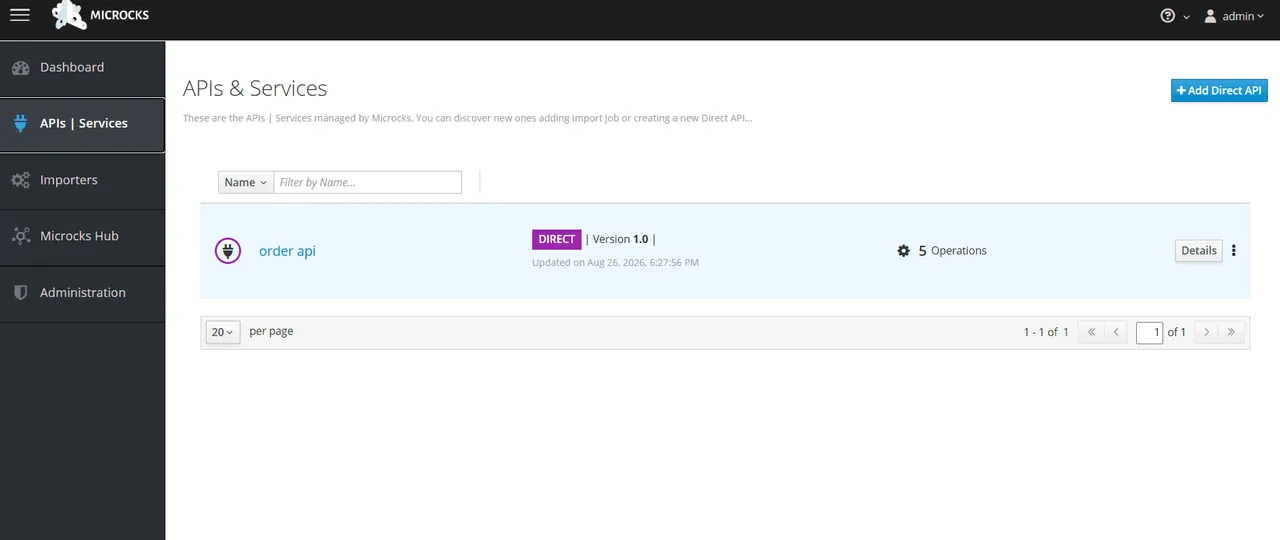 Microcks screenshot 2