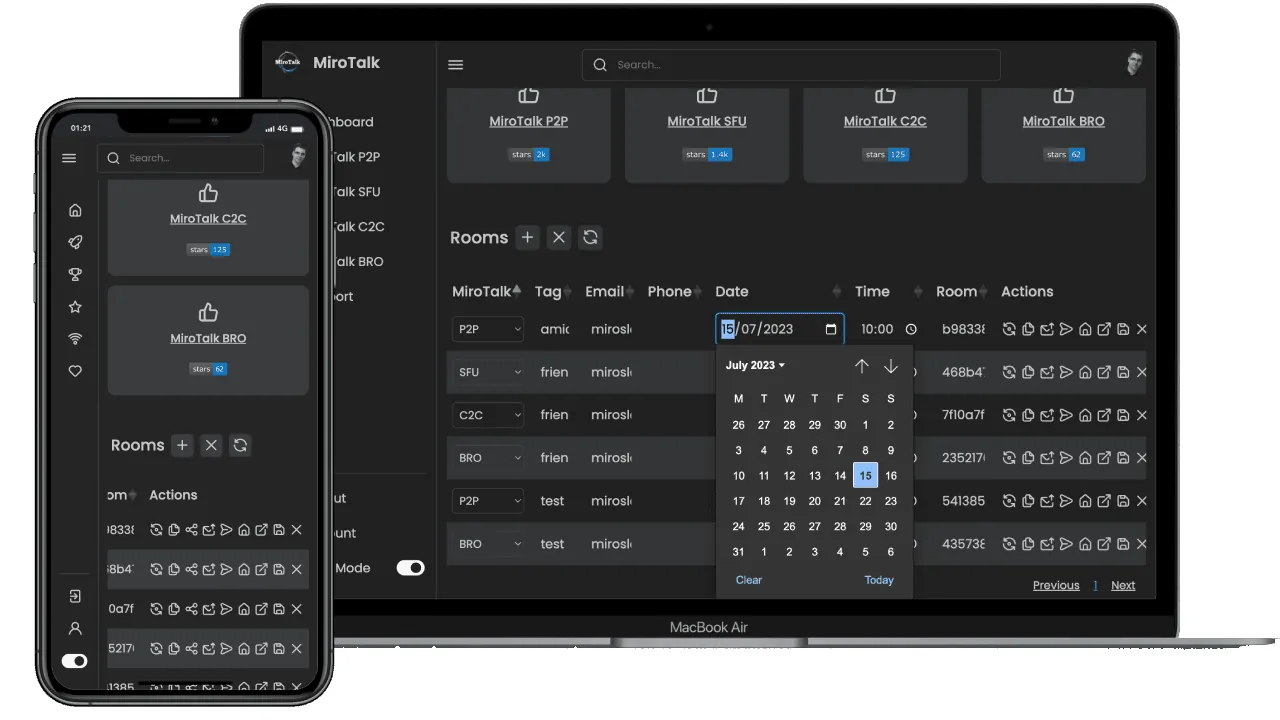 MiroTalk screenshot 2