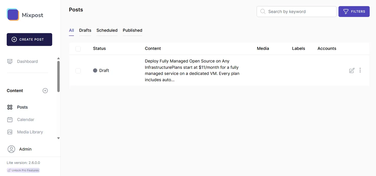 Mixpost screenshot 2