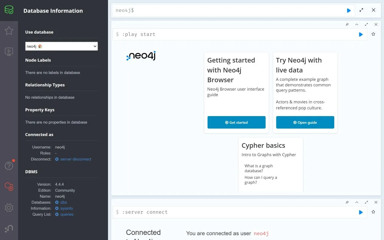 Neo4j interface