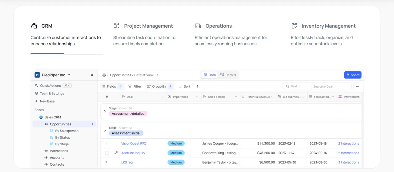 NocoDB screenshot 2
