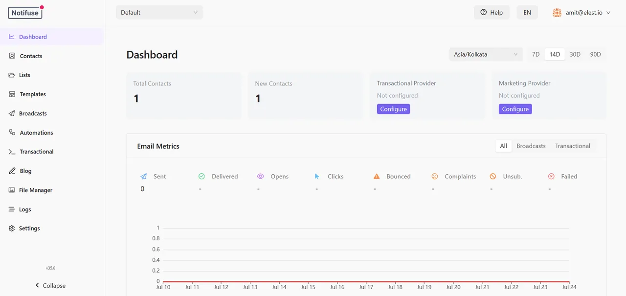 Notifuse screenshot 2
