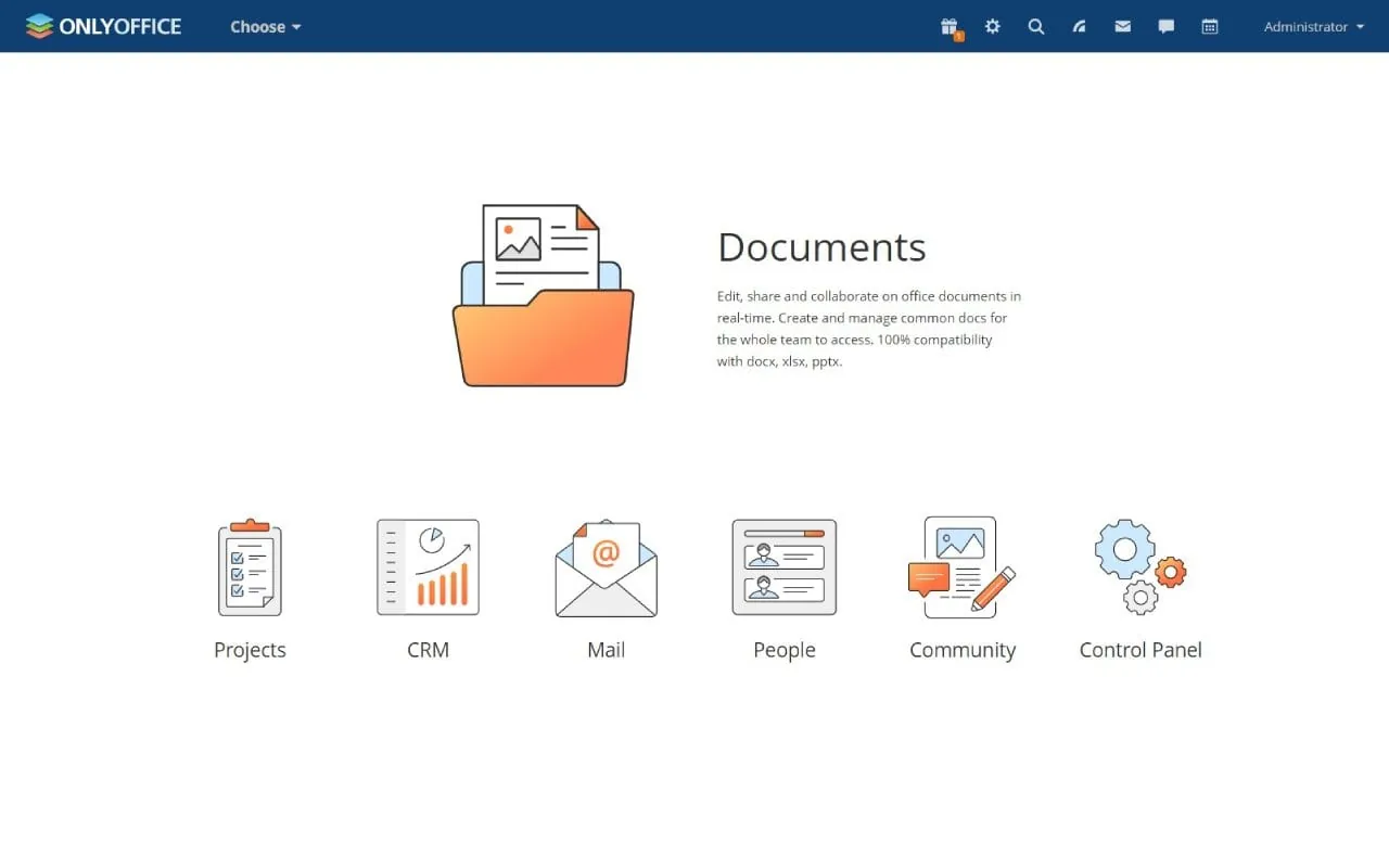 OnlyOffice interface